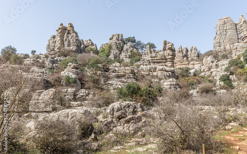 El Torcal, Naturschutzgebiet in Andalusien, Spanien 