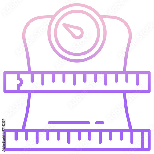 Under weight icon