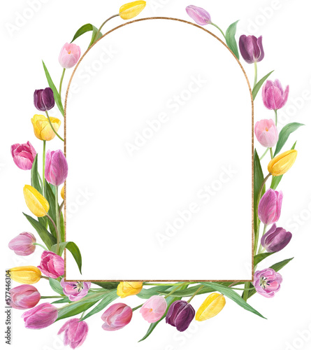 tulip flowers frame © milavas