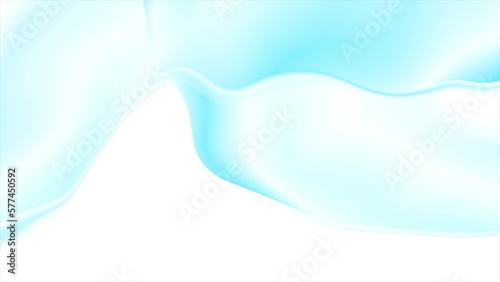 Vibrant blue blurred smooth waves abstract background