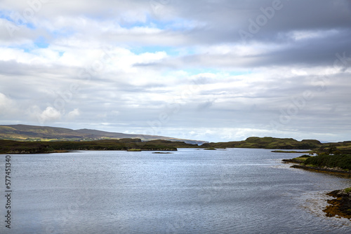 Wonderful natural landscape of the coast of the Isle of Skye