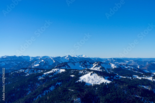 View from mountain summit Sipplingerkopf