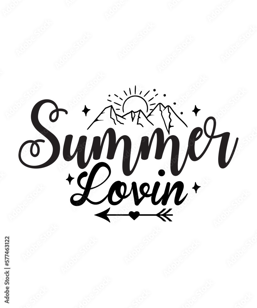 Summer Lovin SVG Cut File Summer Lovin SVG Cut File