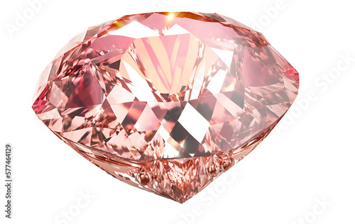 heart shaped diamond on transparent background