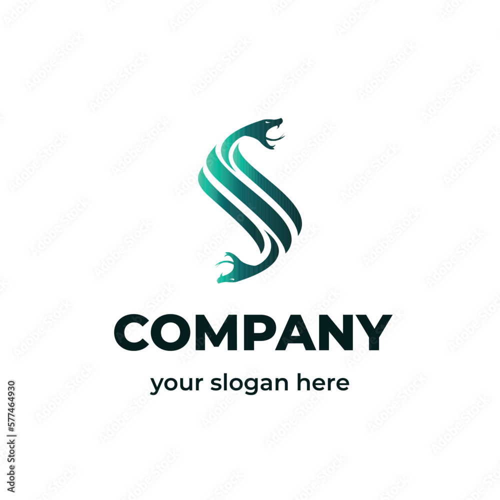 letter s snake abstract business logo letter s snake abstract business logo