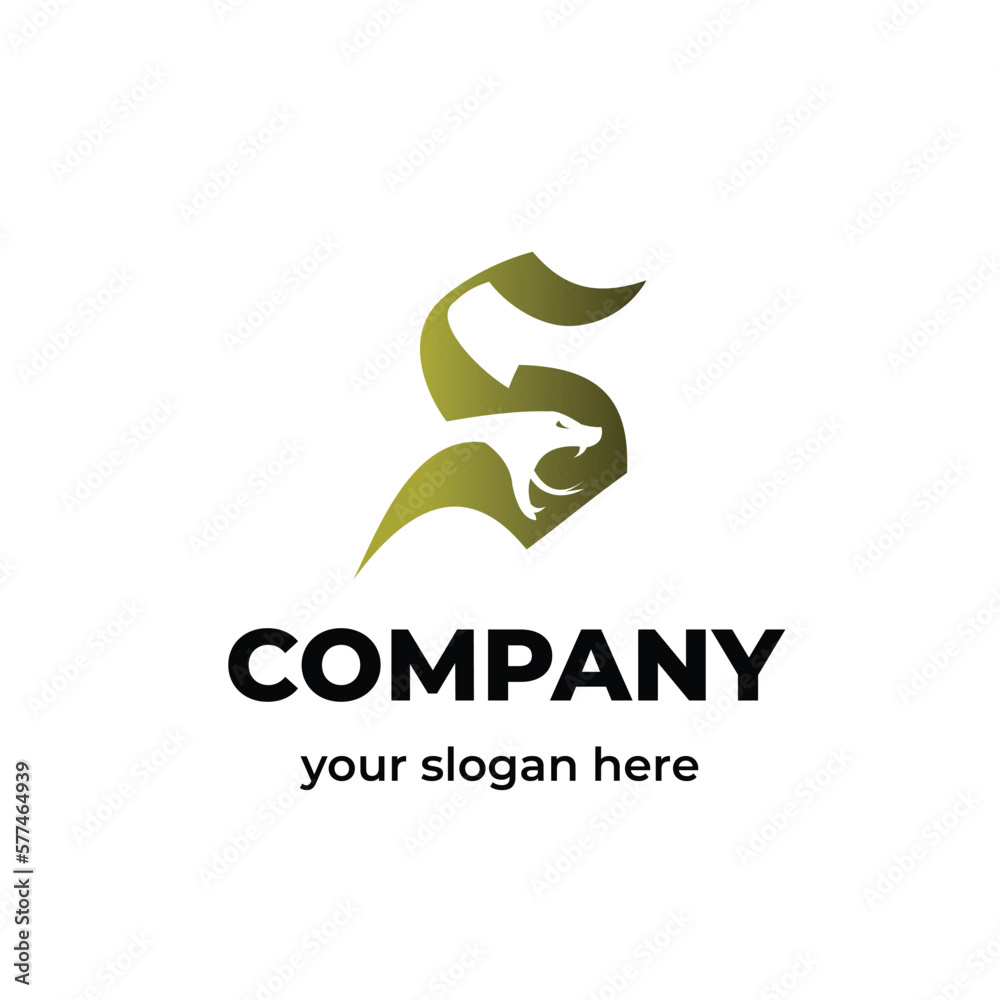 letter s snake abstract business logo letter s snake abstract business logo