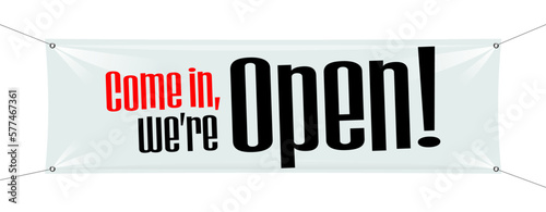 Come in, we are open !