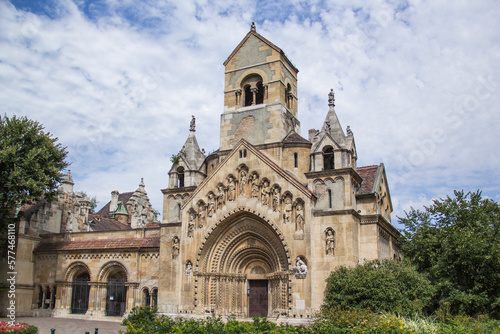 Beautiful view of Vaidahunyad Castle in Budapest, Hungary