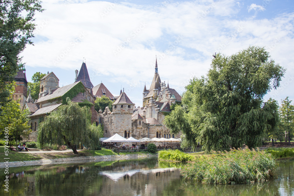 Beautiful view of Vaidahunyad Castle in Budapest, Hungary Beautiful view of Vaidahunyad Castle in Budapest, Hungary