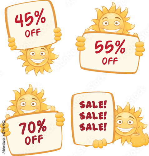 set of offer sale discount tags, special offer tags, best deal tags special offer badges, offer sale ribbons with modern design illustration vector