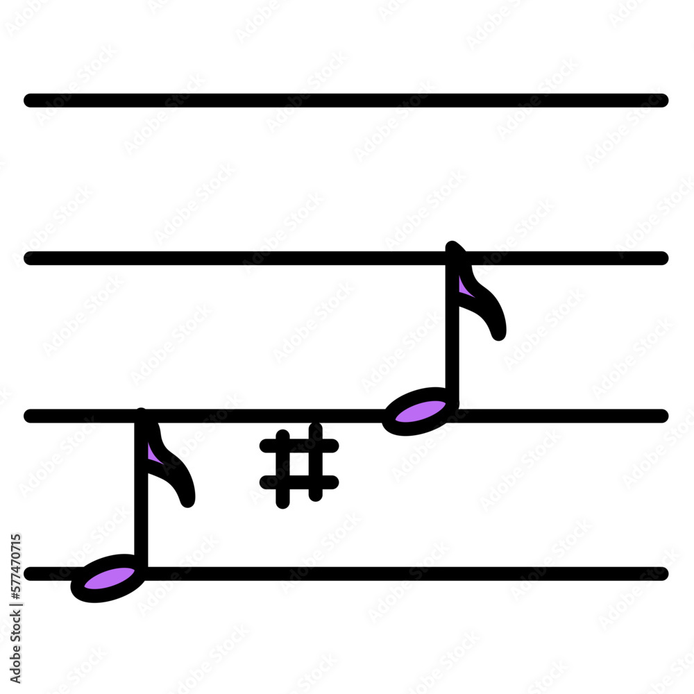 musical scale  illustration