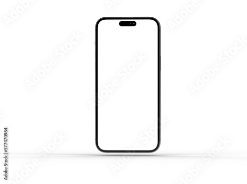 smartphone  With Blank Screen in 3d