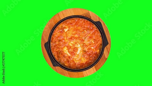 menemen food on an isolated white background