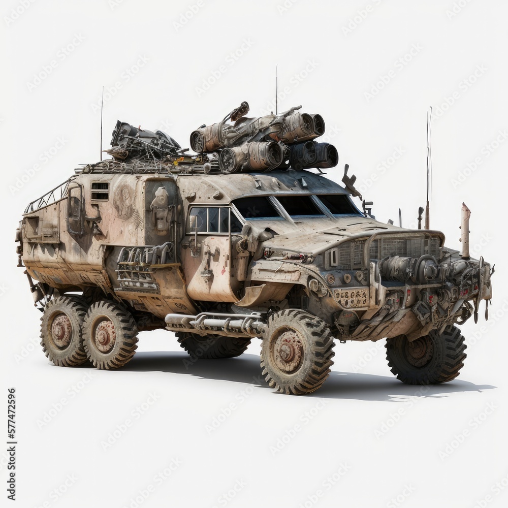 Rust destroyed transport, broken car, post apocalypse crash car Rust destroyed transport, broken car, post apocalypse crash car