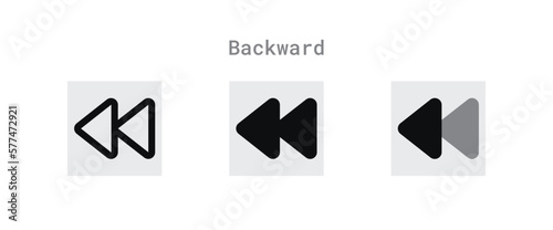 Play Backward Icons Sheet