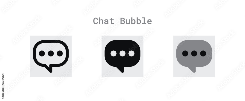 Obraz premium Chat Bubble Icons Sheet