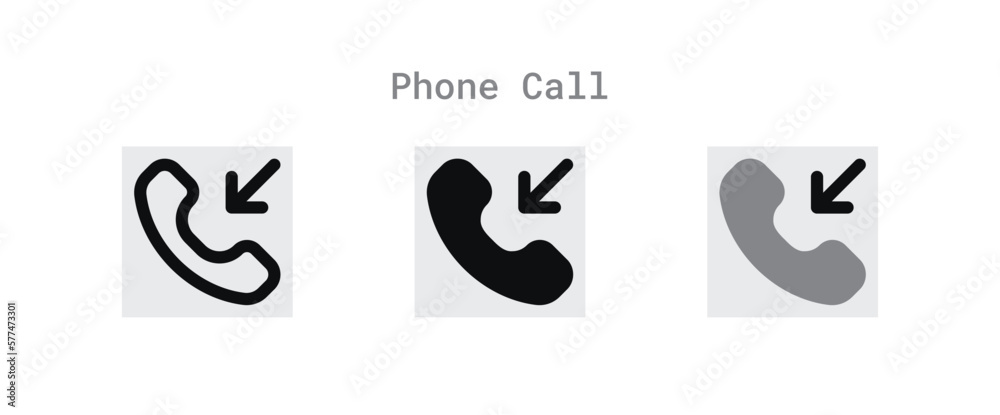Incoming Phone Call Icons Sheet