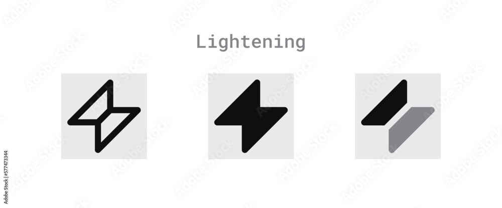 Lightening Icons Sheet Lightening Icons Sheet