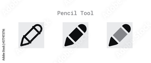 Pencil Tool Icons Sheet