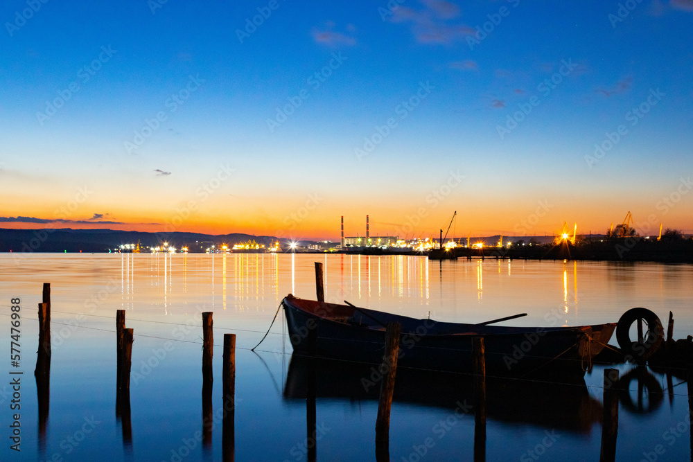 sunset at the pier