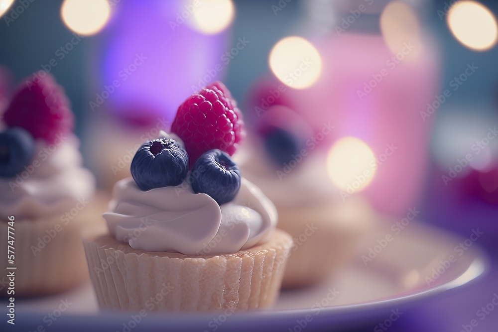 Φωτογραφία Celebrate with Sweet and Festive Treats: Indulge in Deliciously Baked Cupcakes,