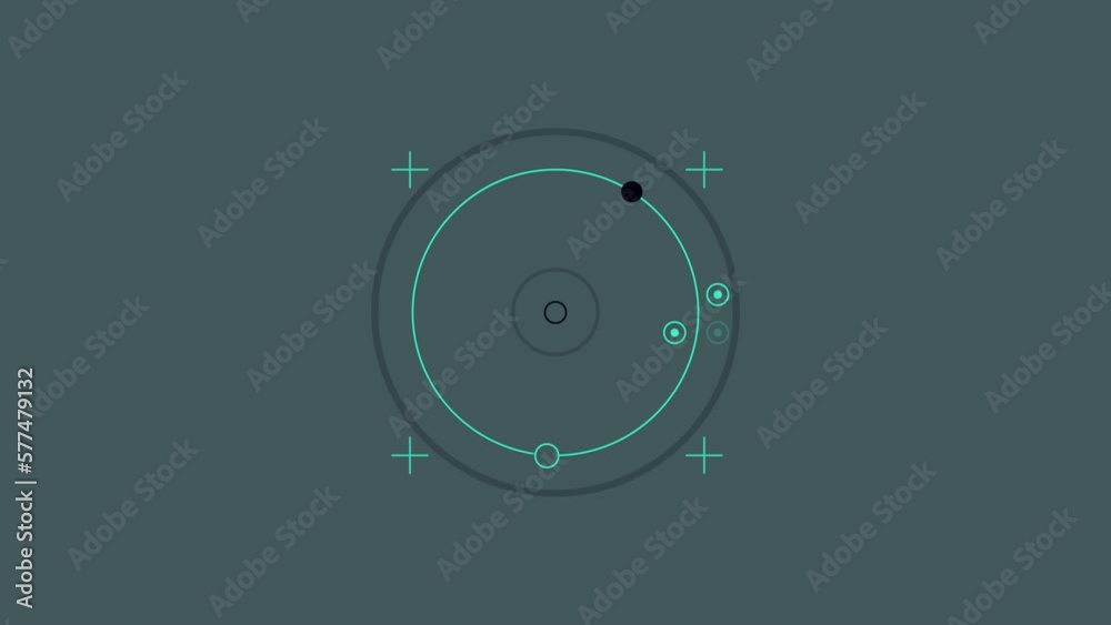 Animated HUD infographic element composed of circles and crosses. Animated HUD infographic element composed of circles and crosses.