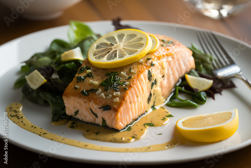 Lemon Garlic Baked Salmon - A Low Carb, High-Protein One-Pan Dish for Healthy Weight Loss