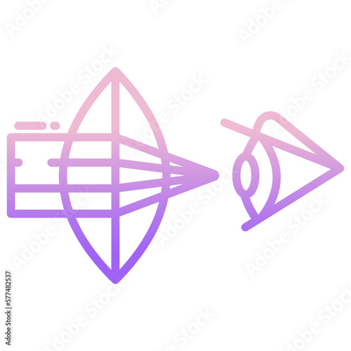 Optics physics icon