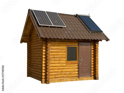 Eco-friendly wooden house © stefan1179
