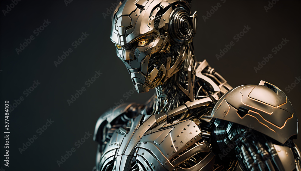 Image of a humanoid robot Innovative cutting-edge sophisticated humanoid futuristic generative ai Image of a humanoid robot Innovative cutting-edge sophisticated humanoid futuristic generative ai
