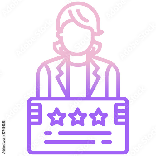 presidential candidate woman icon