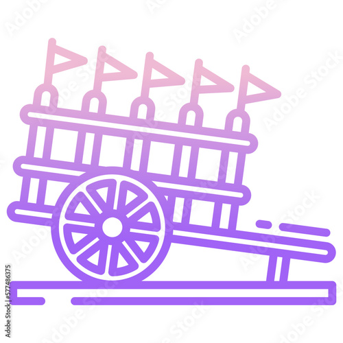 bullock cart icon