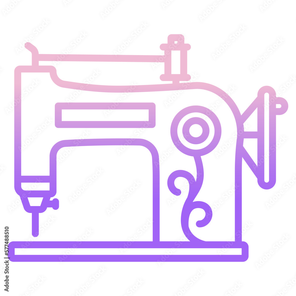 Obraz premium sewing machine retro icon