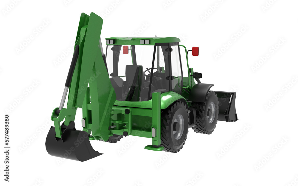 excavator isolated on white excavator isolated on white