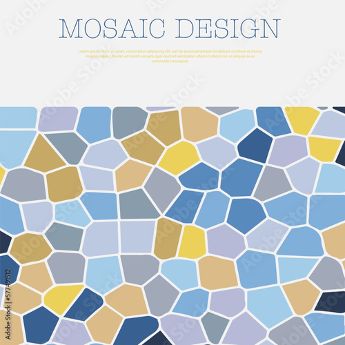 Abstract masaika. Template for the design of a cover, book, poster, banner. The idea of interior design, prints and decorations