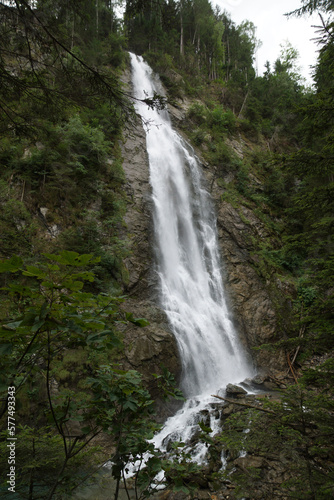 waterfall in the mountains