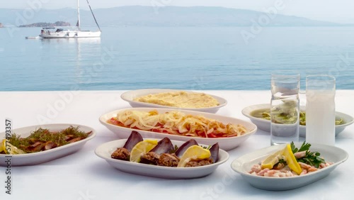food on the beach