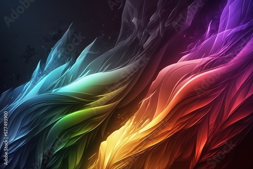 abstract colorful neon background  generative AI