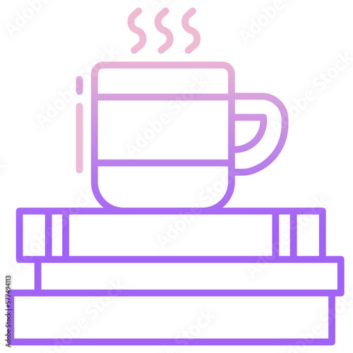 book and tea icon