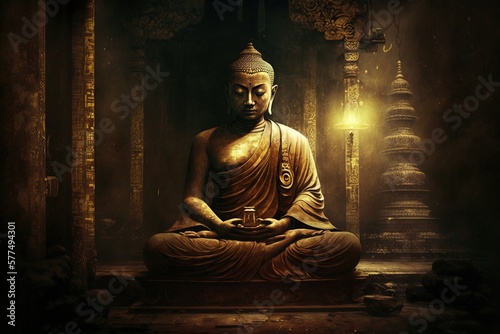 Buddha Statue  Generative ai