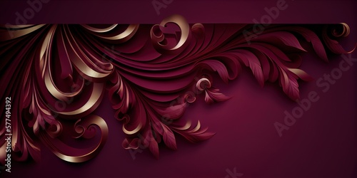 abstract burgundy background, generative AI