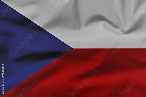 National flag of Czeck Republic photo