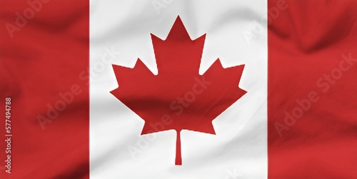 canadian flag waving