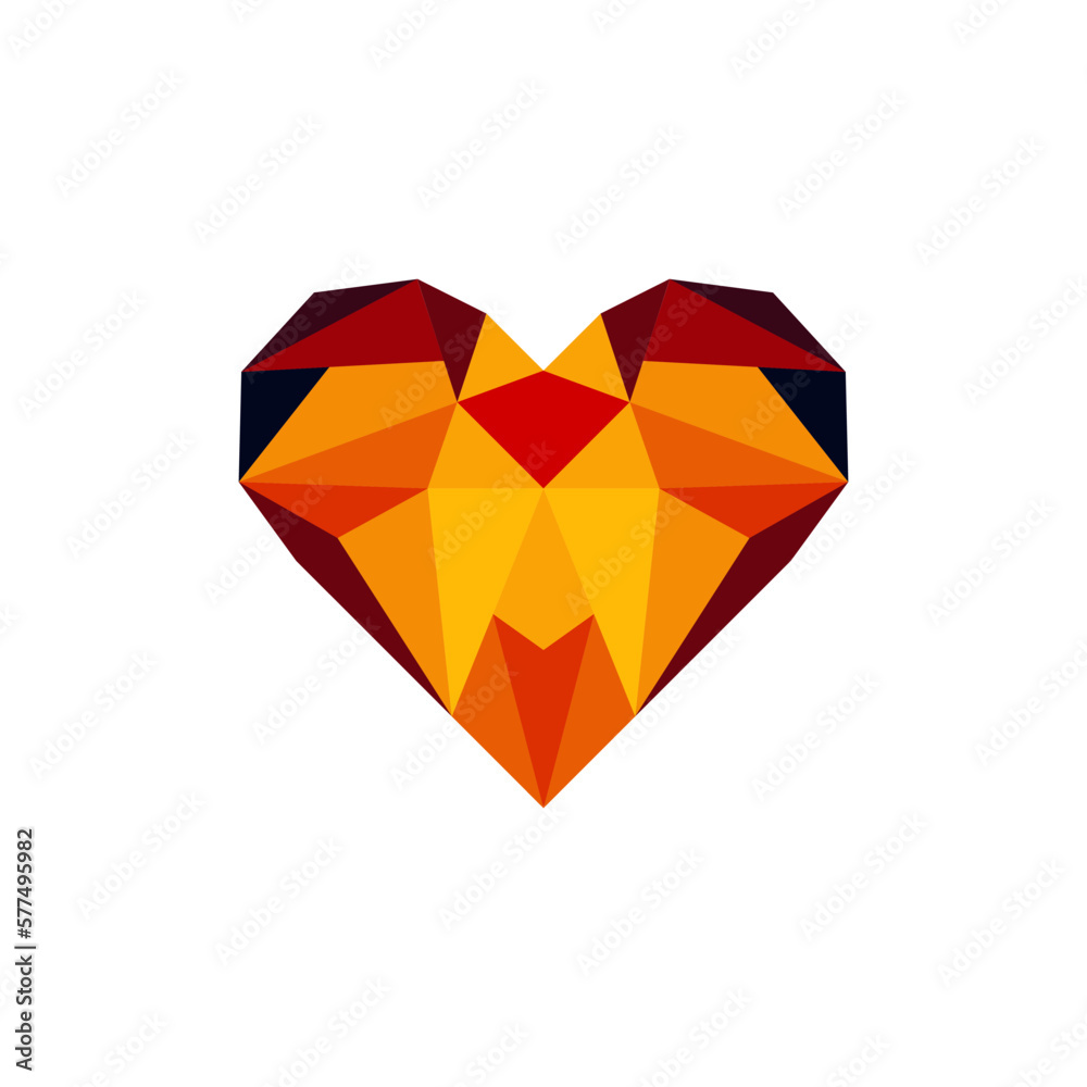 Fototapeta premium Heart icon. Love. Vector illustration.