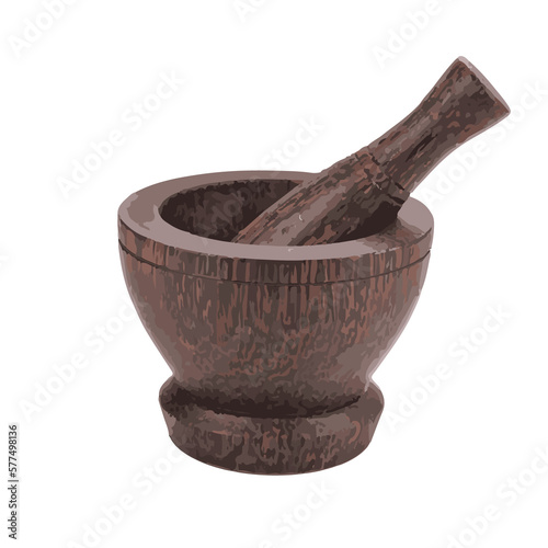 spices in a mortar and pestle,fantasy ,nice effect, powder color kitchen cook Generative AI