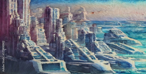 Photos Futuristic cityscape