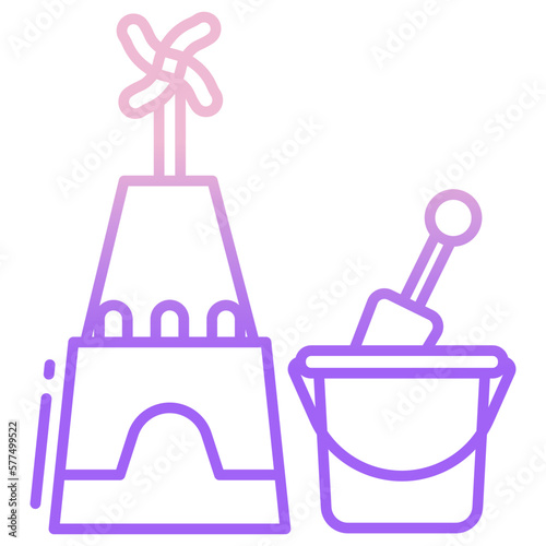 sand bucket icon