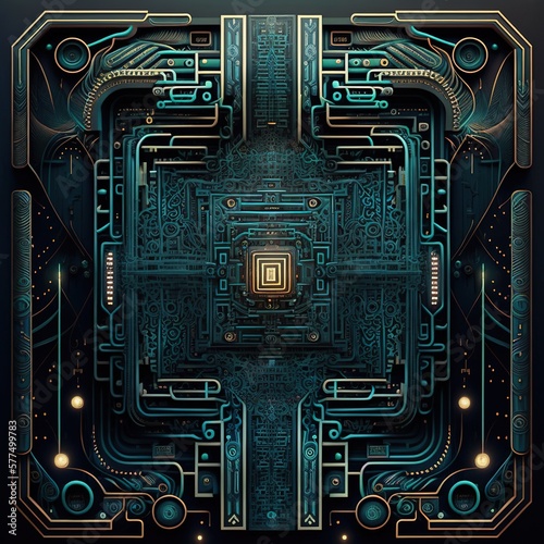 Generative AI - electronic circuit board