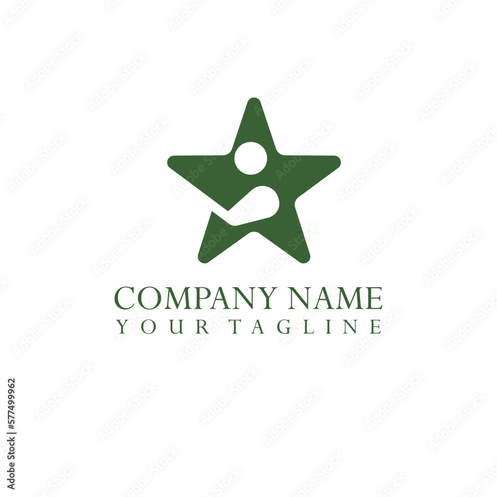 Golf Star vector icon. Geometric vector logo design with isolated background. Golf Star vector icon. Geometric vector logo design with isolated background.