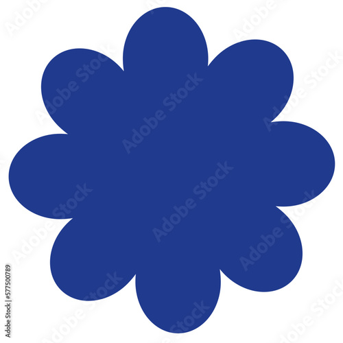 Flower Shape flat illustration